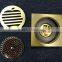 square stainless steel and brass floor drain filler HDF10