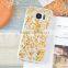 Transparent Glue Dispensing TPU Soft Case With Shiny Sequins for Samsung S6