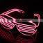 EL wire Glasses shuttle style , for party