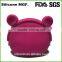 Ladies Fashion Wallet oem animal shape silicone Coin Purse Pocket Case