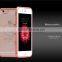 Ultra Thin Metal Bumper Ex Frame With Heart Diamond Decorative Back Cover Cell Phone Cases for Iphone6 6plus 5s