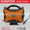 SUNPOW 12V and 24V gasoline and diesel car jump starter booster pack battery charger super power bank with air pump