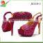 african sexy women high heel dress shoes italian women gold shoes and clutch bag to match