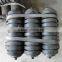 High Temperature Resistant Black Steel Rubber Roller For Conveyor