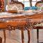 Home furniture upscale dining room wooden round dining table and chairs set