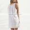 Wholesale Factory Sexy Plain Color Women's 100% Linen Sleep Chemise