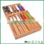 100% pure bamboo in drawer knife block organizer
