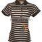 girls hot sale high quality yarn dye polo shirt