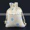 New design small flowers jute drawstrings bag china factory