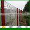 Powder coated peach shape post trangle bending municipal fence