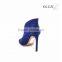 OS88 2015 royal blue suede upper citi trends toe post high heel sandals for women