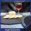 black round slate food serving plates/slate stone slate serving plate/natural slate plate for kitchen
