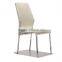 PU Leather Chromed Metal Contemporary Dining Chair