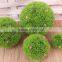 Wholesale plastic 2016 new product Artificial grass ball /green ball for home decor