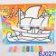 Fashion drawing toy glow in the dark painting model board