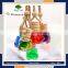 Factory wholesale diamond shape glass bottle car perfume with wooden cap