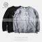 Black color crewneck sweatshirt with factory price