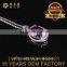 wholesale sale jewellery set 18K gold plated 925 sterling silver precious natural Amethyst gemstone pendant necklace