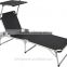 Adjustable Beach and Patio Lounge Chair with Sun Shade