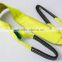 2T Polyester endless Web lifting Sling with eye hook, heavy-lift strap for lifting tire and oil can