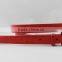2015 new design fashion belts for red lady skinny PU belts with chain