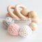 Organic baby cotton yarn Natural teething beads