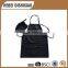 Custom Kid Bib Black Cooking Apron And Chef Hat Apron Set For Children