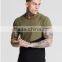 New style t shirt design for men 95 cotton 5 spandex curved hem t shirts