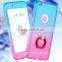 3 in 1 Phone Case With Rotating Ring Kickstand Tempered Glass Screen Protector 360 Full Body Cover Case for IPhone 6 6S Quality Choice