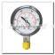 High quality all stainless steel bottom connection capsule vacuum pressure gauge