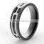 Top quality face etched design stainless steel men ring jewelry tungsten carbide finger ring