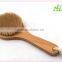 Wooden bristle brush shower exfoliating back scrubber dry body brush