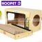 The cat condo itself paper Cat House Bed DIY Cardboard Cat Television Box