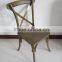 solid wood dining chair cross back chair made in China