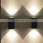 W-003472 2*6W COB LED indoor and outdoor decorative wall fitting lights,waterproof wall lamp for veranda/ for outdoor fence