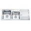 stainless steel kitchen sink with drain board
