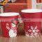Eco- friendly Disposable Single Wall Snowflake Hot Drink Paper Cup