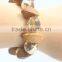 Bohemian Gemstone Glam Vintage Style Brown UV Plated Beads Tibetan Stretch Bracelet Brown Wood Bracelet