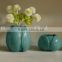 Modern design bud shape ceramic vase,white flower shape vase