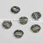 Engraved Company Logo Pendant Round Shape Metal Name Tag With Holes