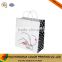 Flower Design White Paper Shopping Bag Gift Bag Packaging Bags with Twisted Paper Handle