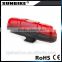 High quality factory direct sale cheap 5 red LED bicycle tail light