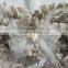 paper rose flower head wreath garland for wedding