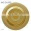 Wholesale Cheap Perfect Rental Decoration Gold Glass Wedding Charger Plate