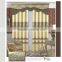 New curtain designs jacquard curtain fabric with plain voile