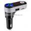 2016 New Hotsale Bluetooth Car Kit FM Transmitter MP3 Music Player Handsfree USB Charger TF Card Surpported