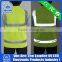 2016 Hot Selling LED Fluorescent Green Refletive Weskit For Road Safety At Night
