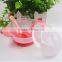 Factory manufacture stay put spill proof baby plastic bowl set with spoon