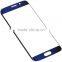 Blue Front Screen Outer Glass Lens Replacement for Samsung Galaxy S6 Edge G9250 With LOGO Glass Lens Free Shipping
