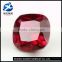 Princess cut cushion 6x6mm rounded square ruby synthetic corundum gemstone